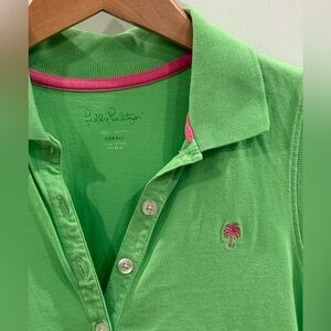 Lilly Pulitzer Tops Lilly Pulitzer Sleeveless Polo Golf Top Lime Green XS